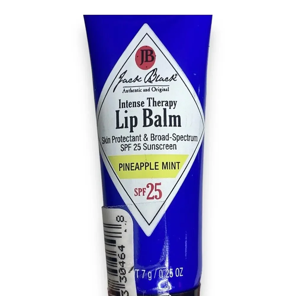 NWT Jack Black Intense Therapy Lip Balm Pineapple Mint 0.25 oz